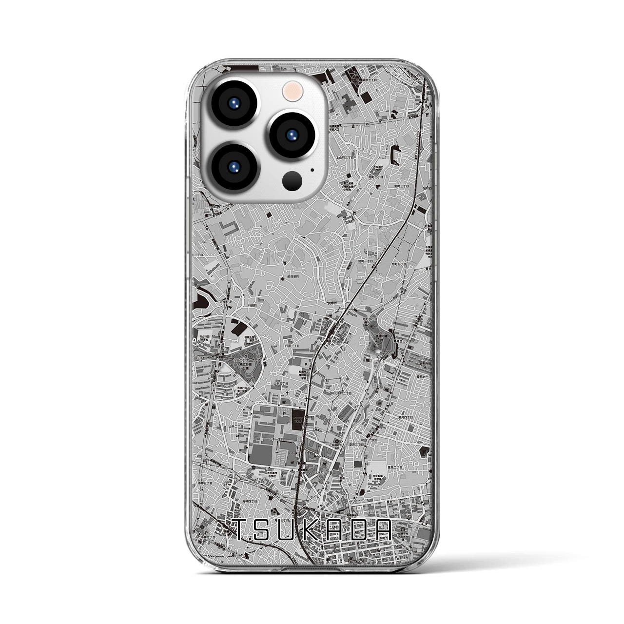 【塚田(千葉県)】地図柄iPhoneケース(クリアタイプ)