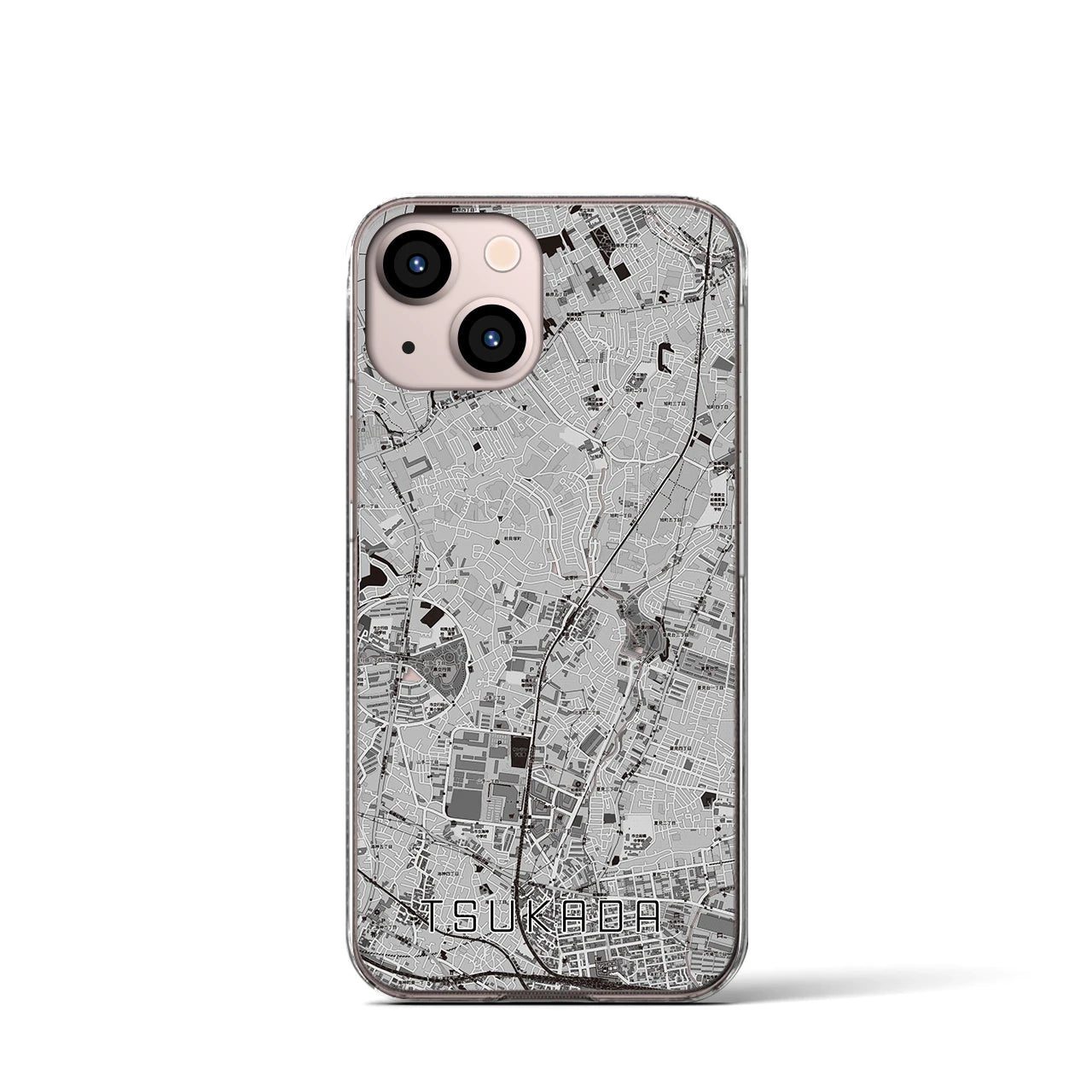 【塚田(千葉県)】地図柄iPhoneケース(クリアタイプ)