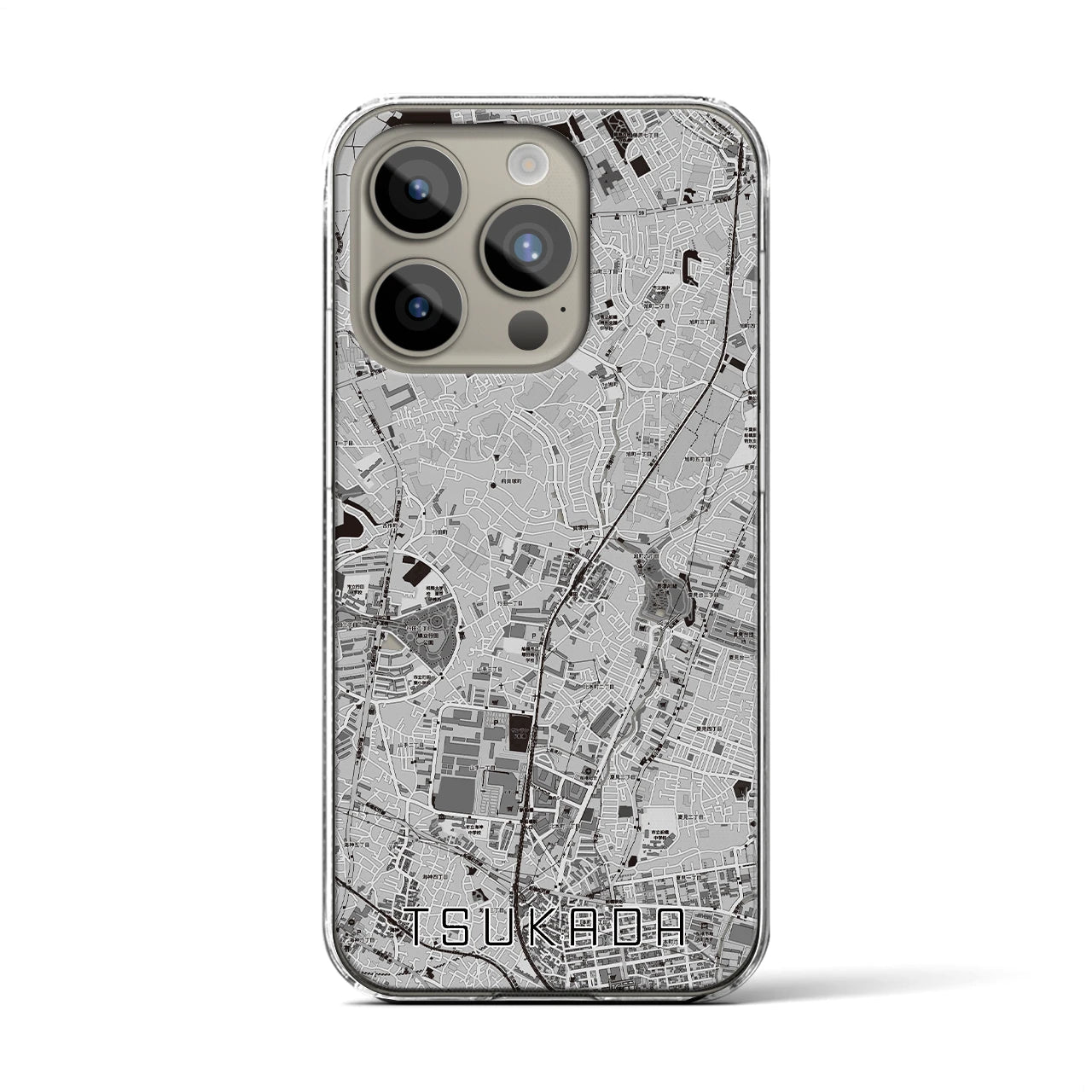 【塚田(千葉県)】地図柄iPhoneケース(クリアタイプ)