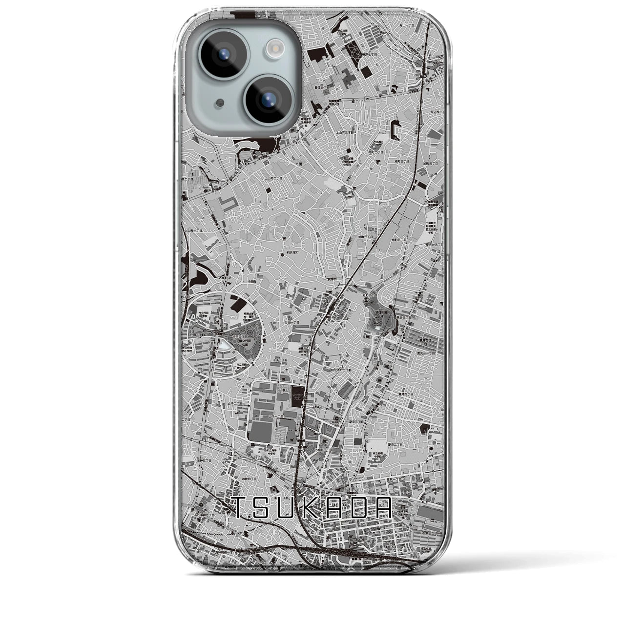【塚田(千葉県)】地図柄iPhoneケース(クリアタイプ)