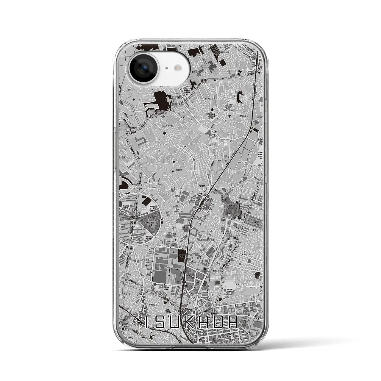 【塚田(千葉県)】地図柄iPhoneケース(クリアタイプ)