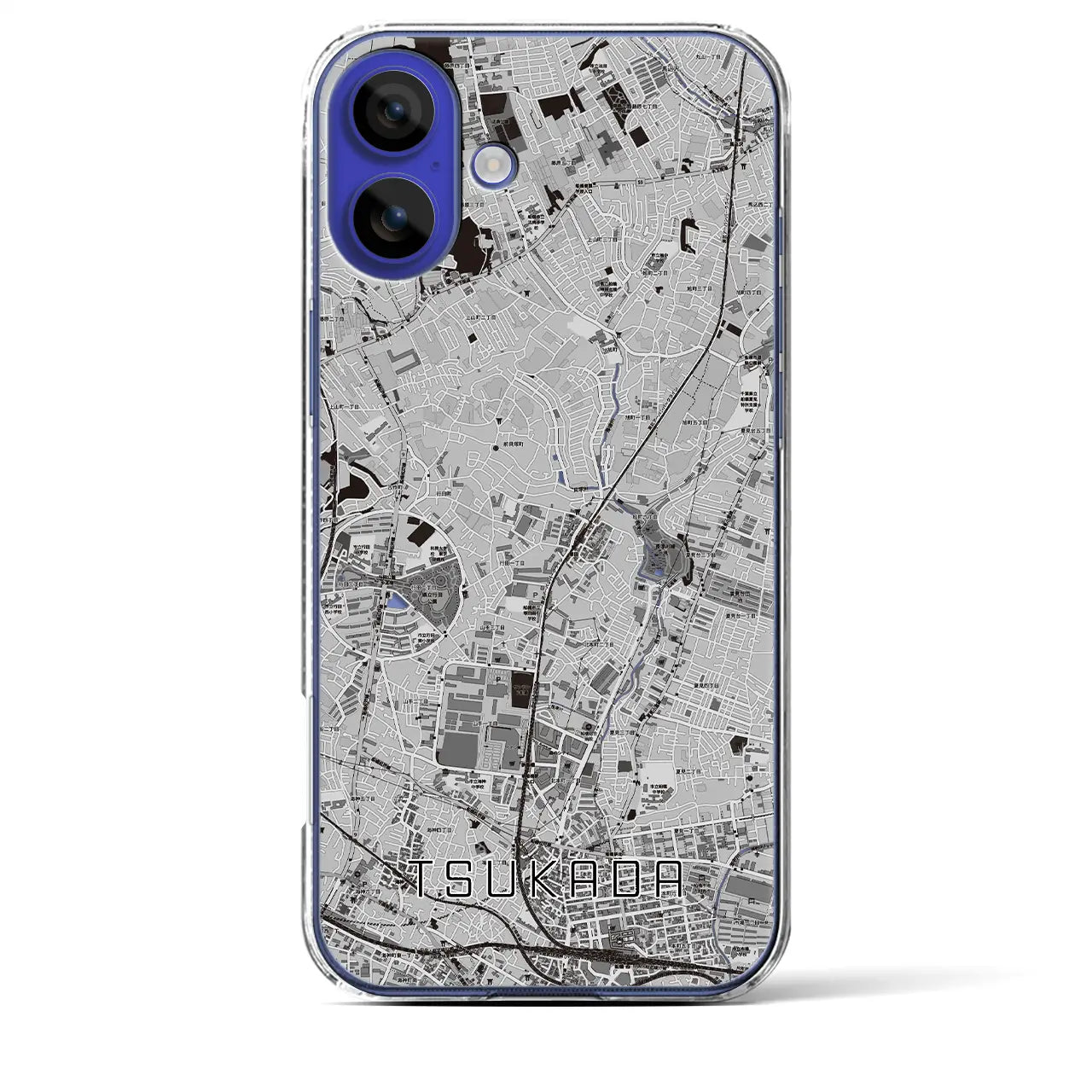 【塚田(千葉県)】地図柄iPhoneケース(クリアタイプ)