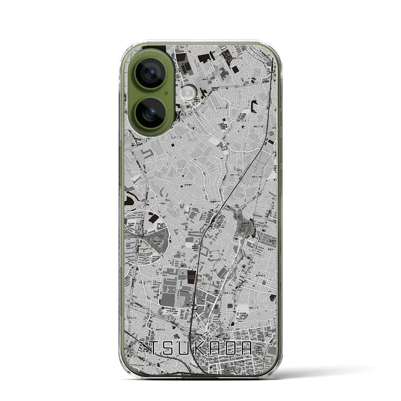 【塚田(千葉県)】地図柄iPhoneケース(クリアタイプ)