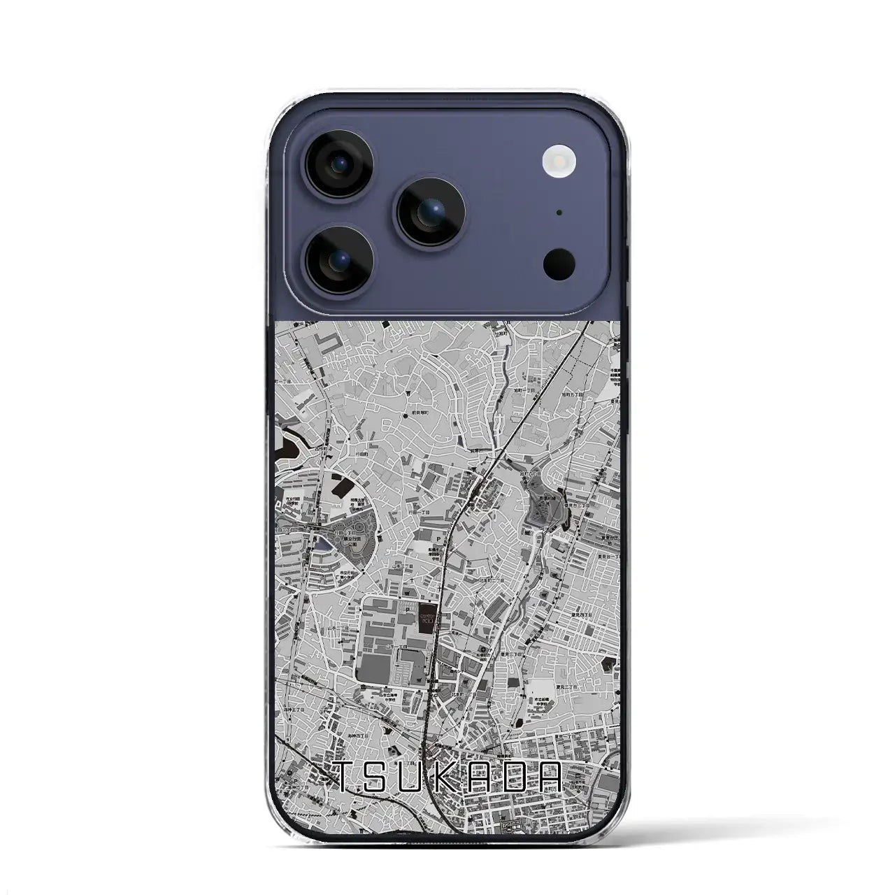 【塚田(千葉県)】地図柄iPhoneケース(クリアタイプ)