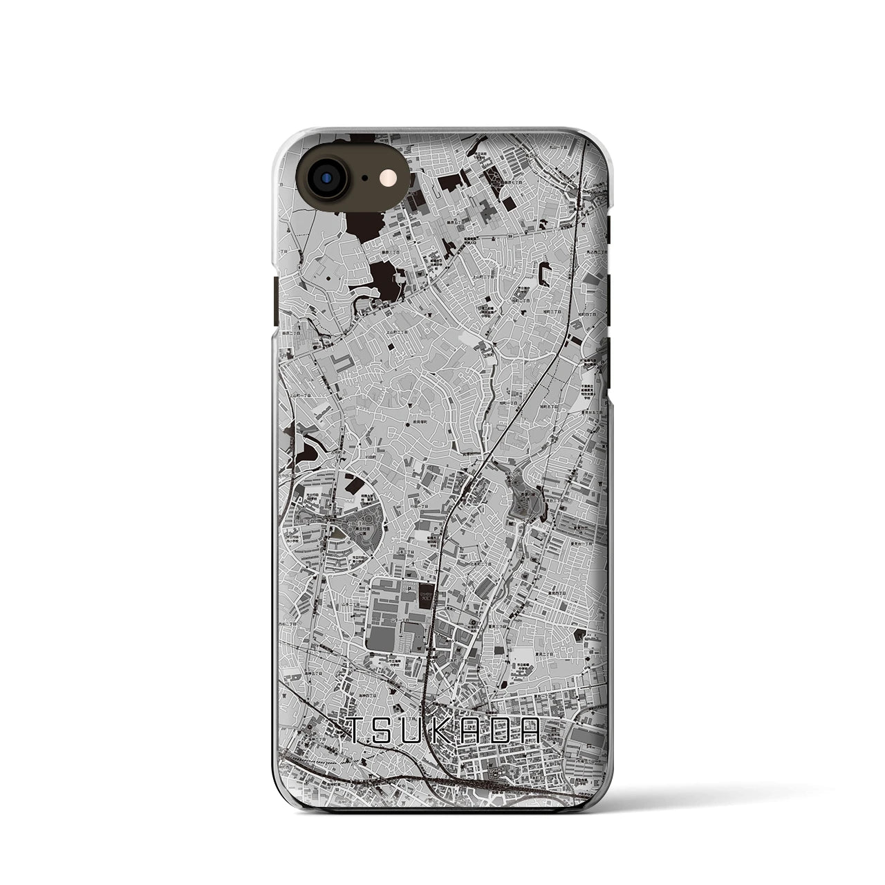 【塚田(千葉県)】地図柄iPhoneケース(クリアタイプ)