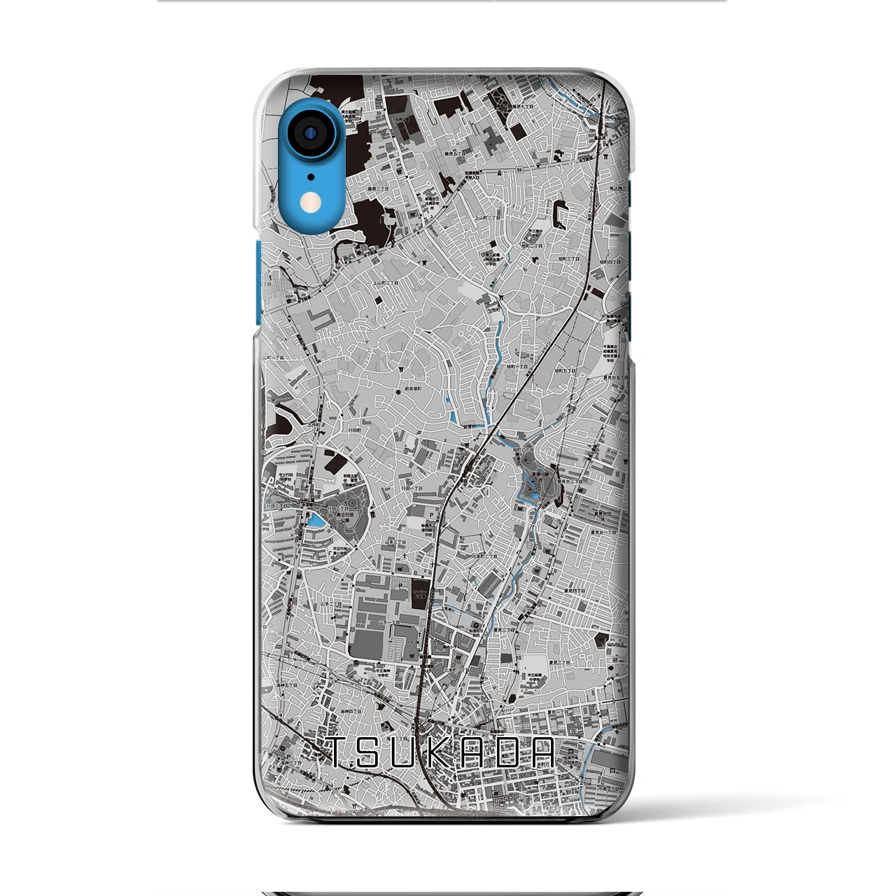 【塚田(千葉県)】地図柄iPhoneケース(クリアタイプ)