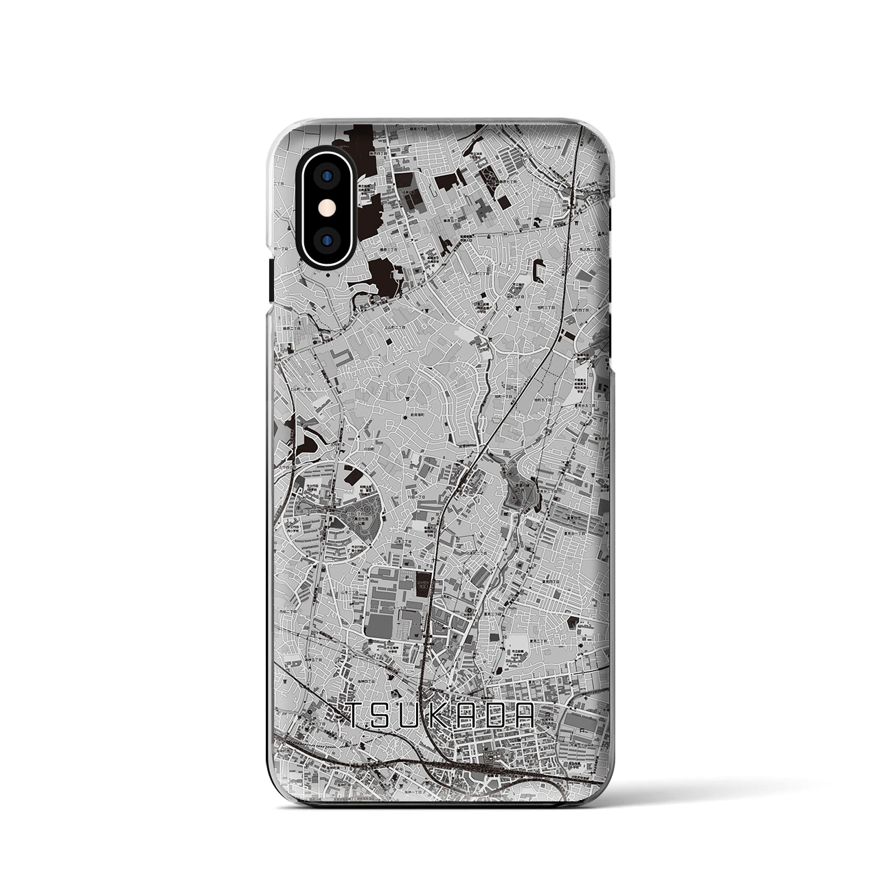 【塚田(千葉県)】地図柄iPhoneケース(クリアタイプ)