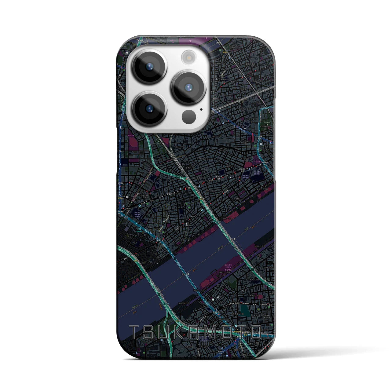 【塚本(大阪府)】地図柄iPhoneケース(バックカバータイプ)