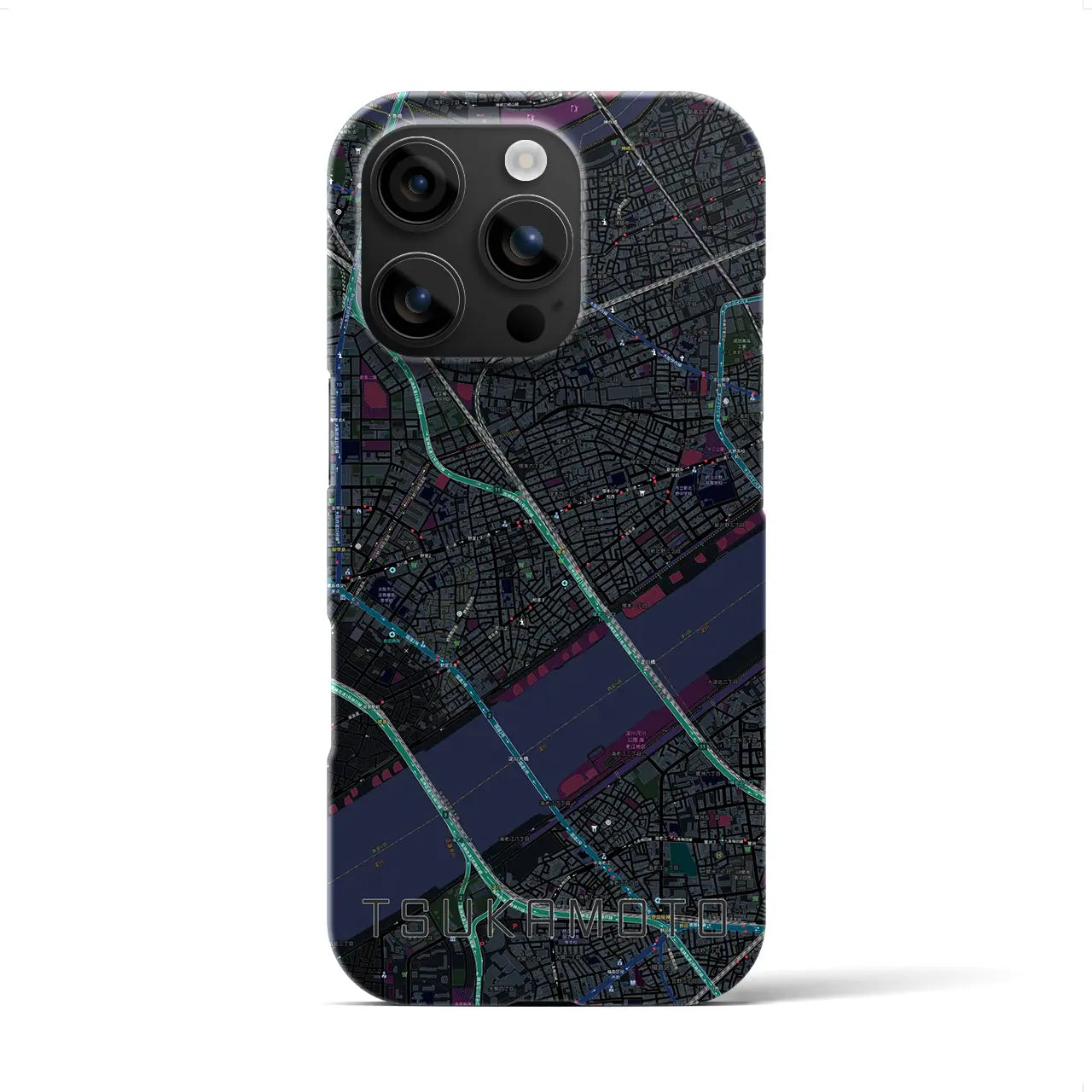 【塚本(大阪府)】地図柄iPhoneケース(バックカバータイプ)