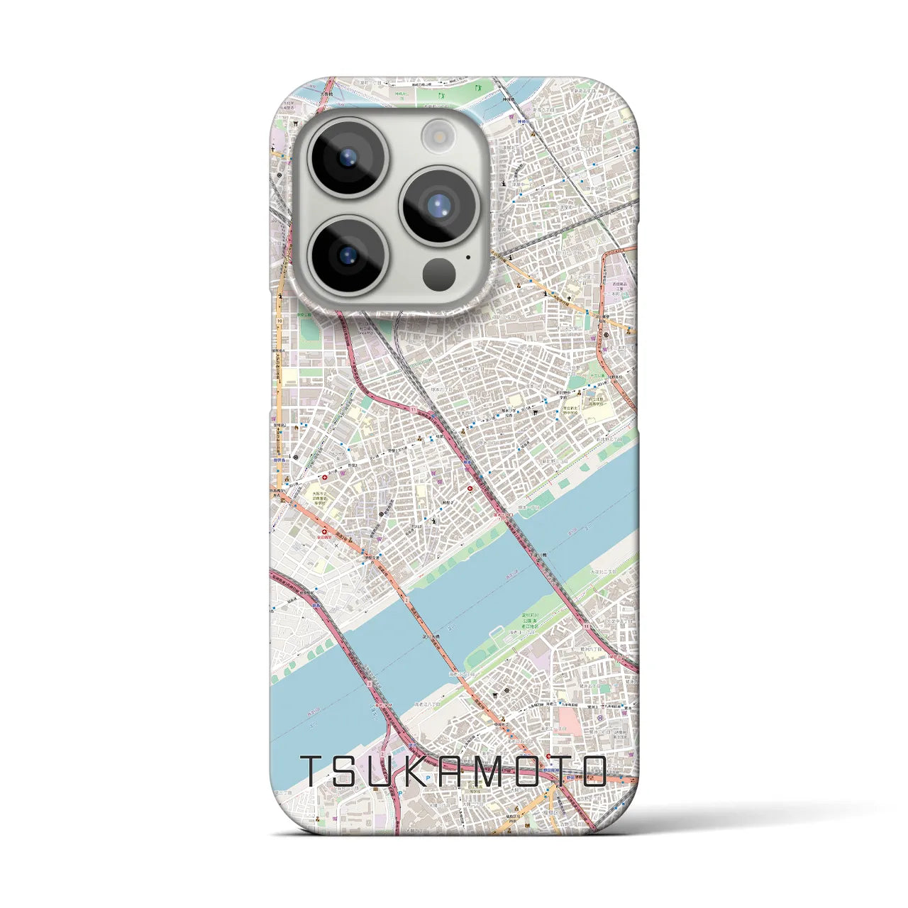 【塚本(大阪府)】地図柄iPhoneケース(バックカバータイプ)