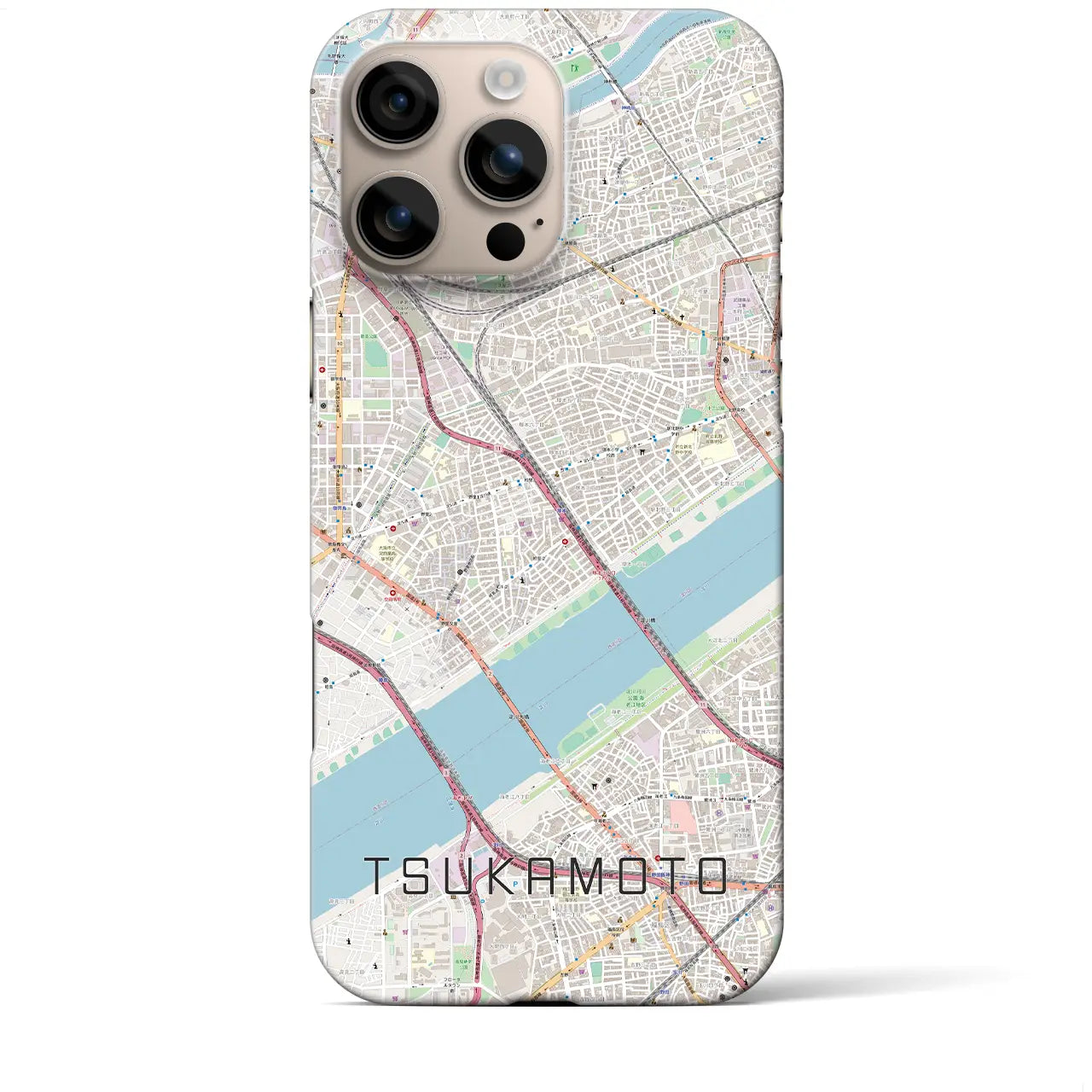 【塚本(大阪府)】地図柄iPhoneケース(バックカバータイプ)