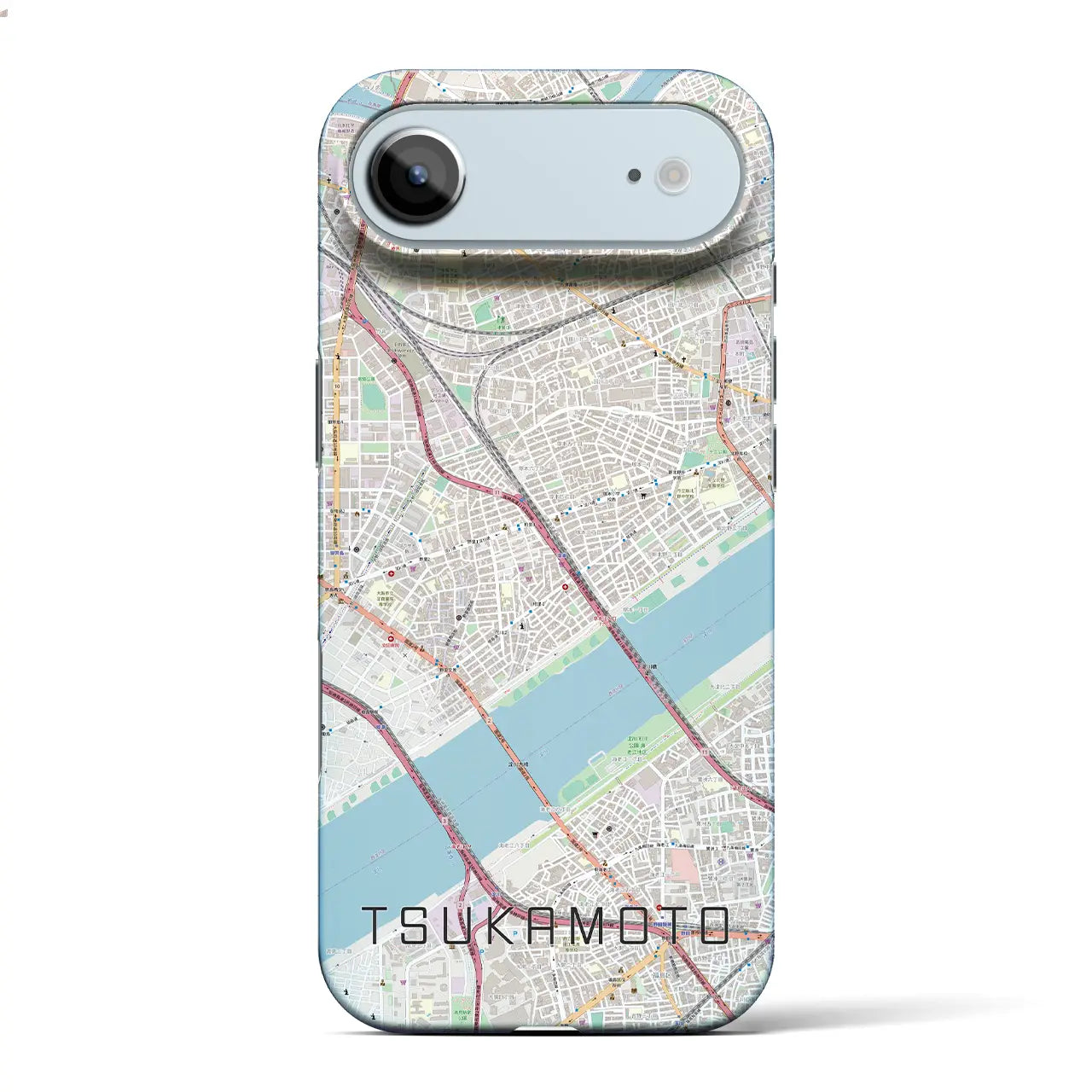 【塚本(大阪府)】地図柄iPhoneケース(バックカバータイプ)