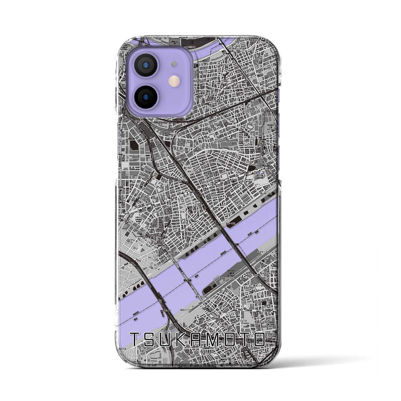 【塚本(大阪府)】地図柄iPhoneケース(クリアタイプ)