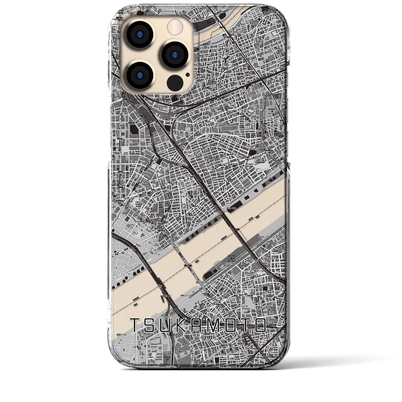 【塚本(大阪府)】地図柄iPhoneケース(クリアタイプ)