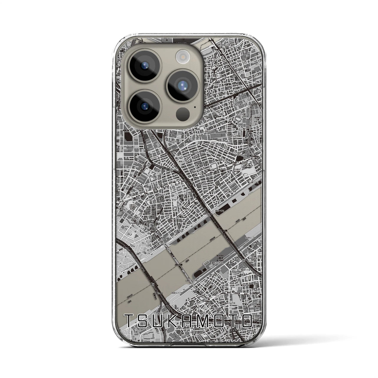 【塚本(大阪府)】地図柄iPhoneケース(クリアタイプ)