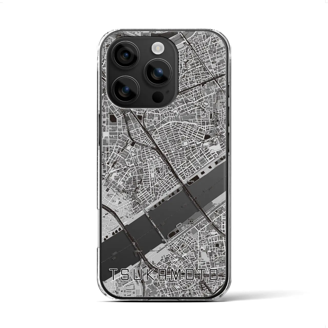 【塚本(大阪府)】地図柄iPhoneケース(クリアタイプ)