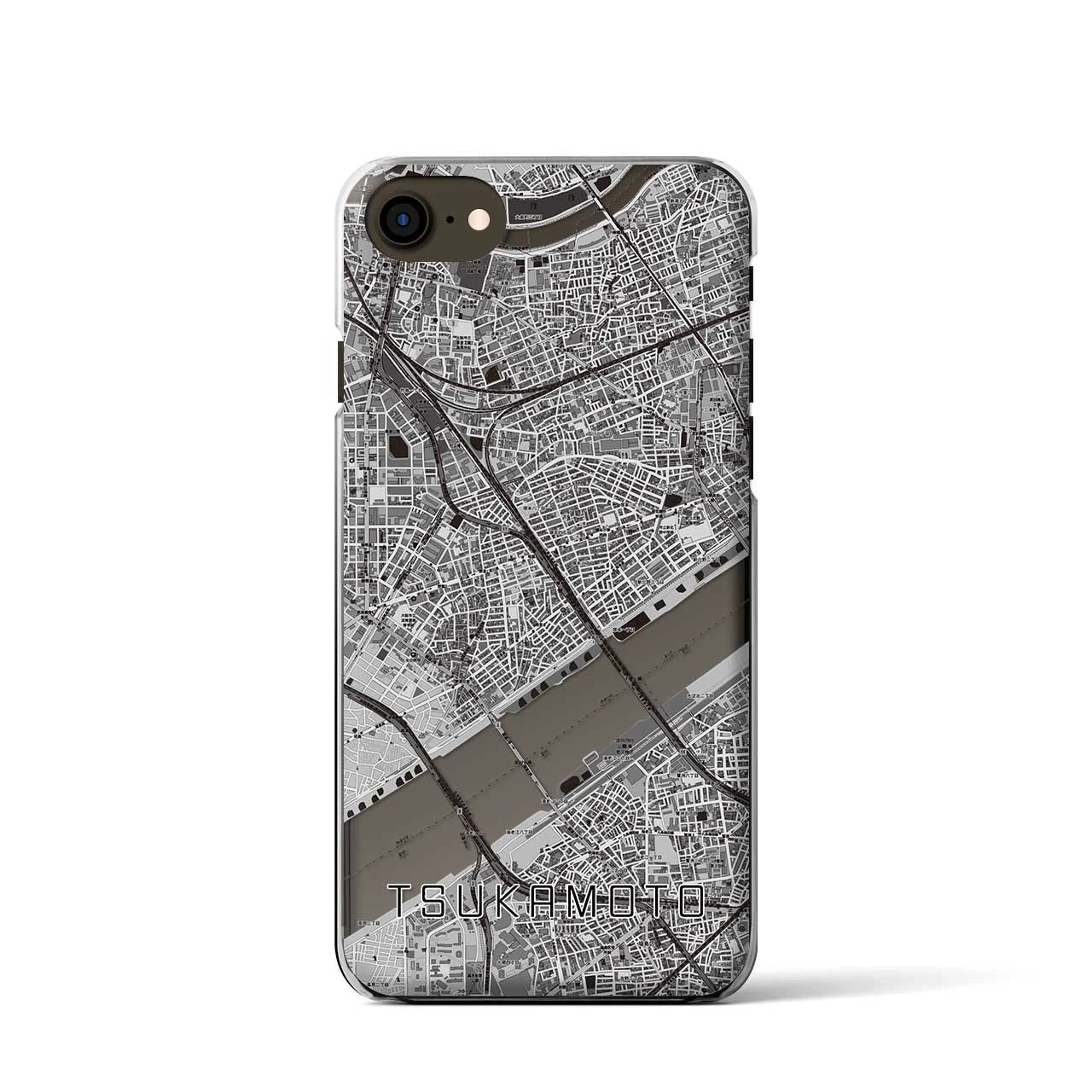 【塚本(大阪府)】地図柄iPhoneケース(クリアタイプ)