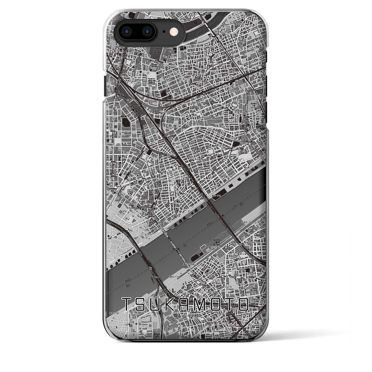 【塚本(大阪府)】地図柄iPhoneケース(クリアタイプ)