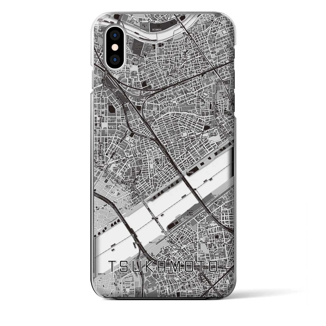【塚本(大阪府)】地図柄iPhoneケース(クリアタイプ)