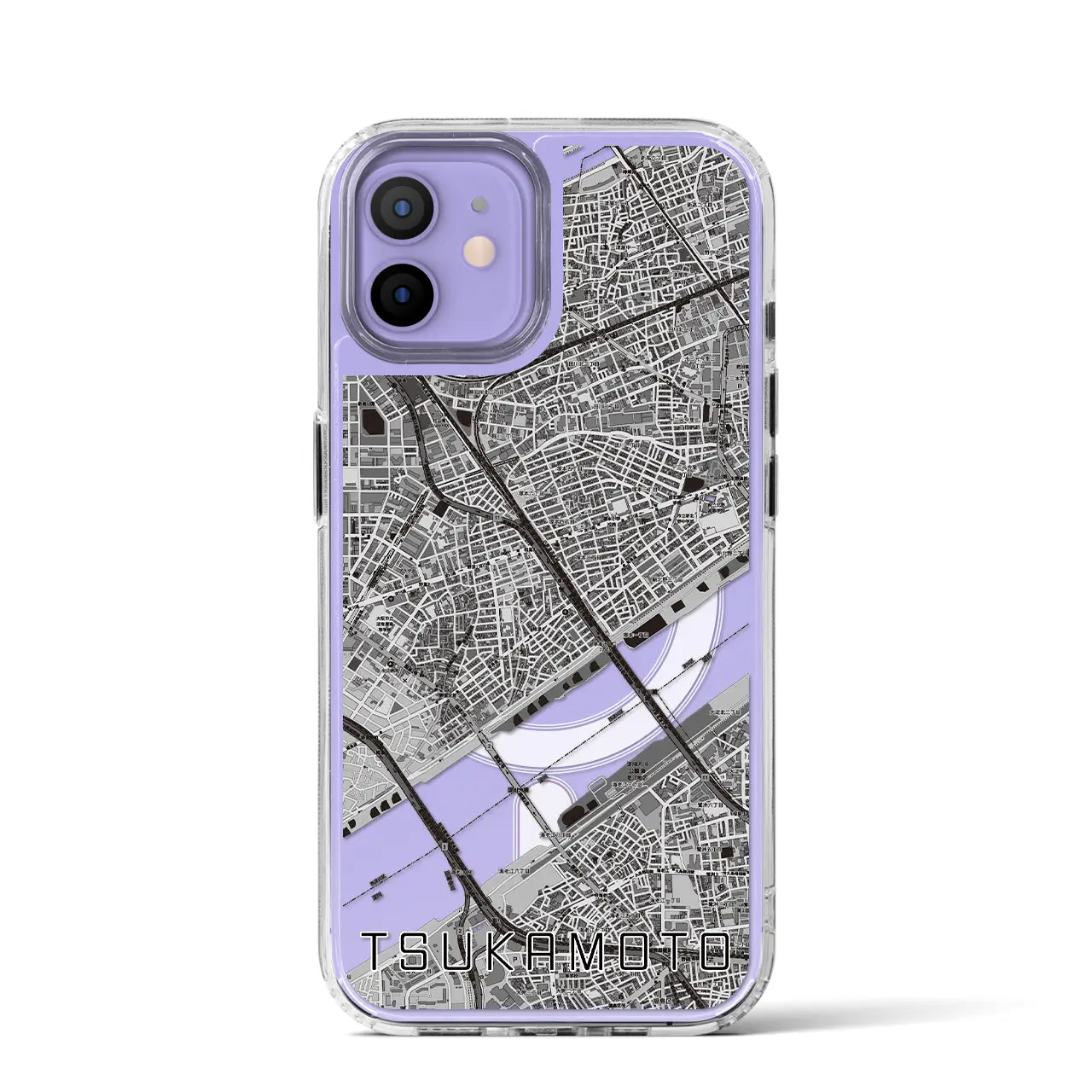【塚本(大阪府)】地図柄iPhoneケース(MagSafeタイプ)