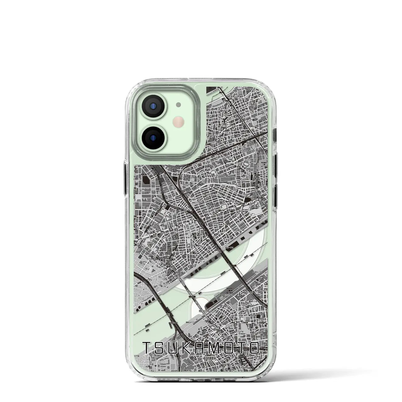 【塚本(大阪府)】地図柄iPhoneケース(MagSafeタイプ)