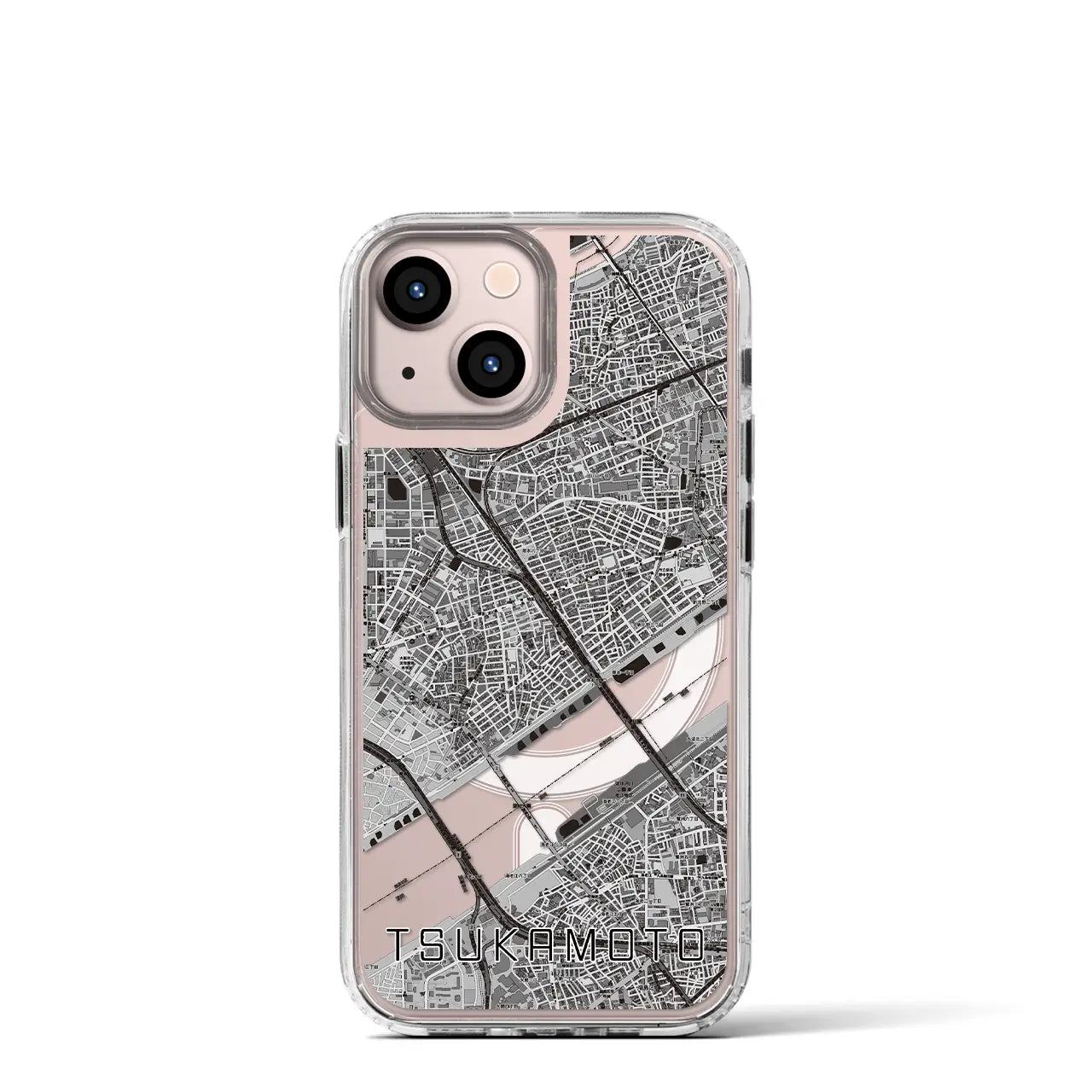 【塚本(大阪府)】地図柄iPhoneケース(MagSafeタイプ)