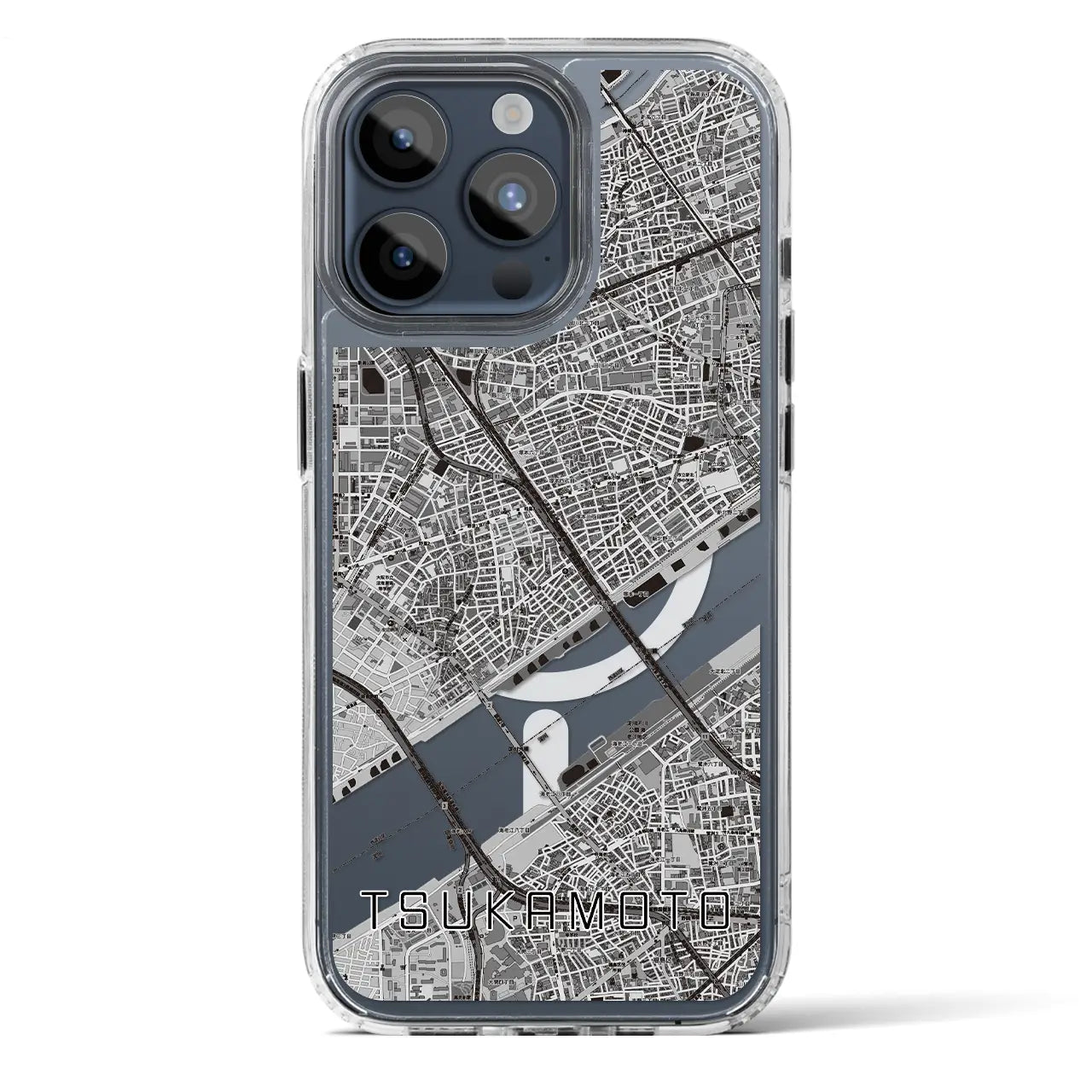 【塚本(大阪府)】地図柄iPhoneケース(MagSafeタイプ)
