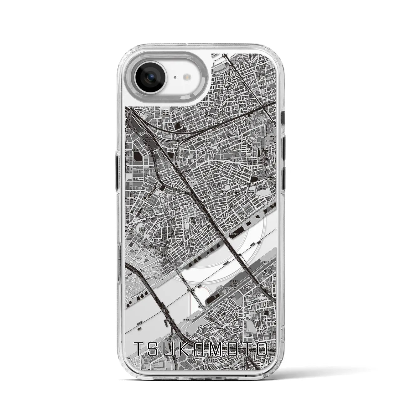 【塚本(大阪府)】地図柄iPhoneケース(MagSafeタイプ)