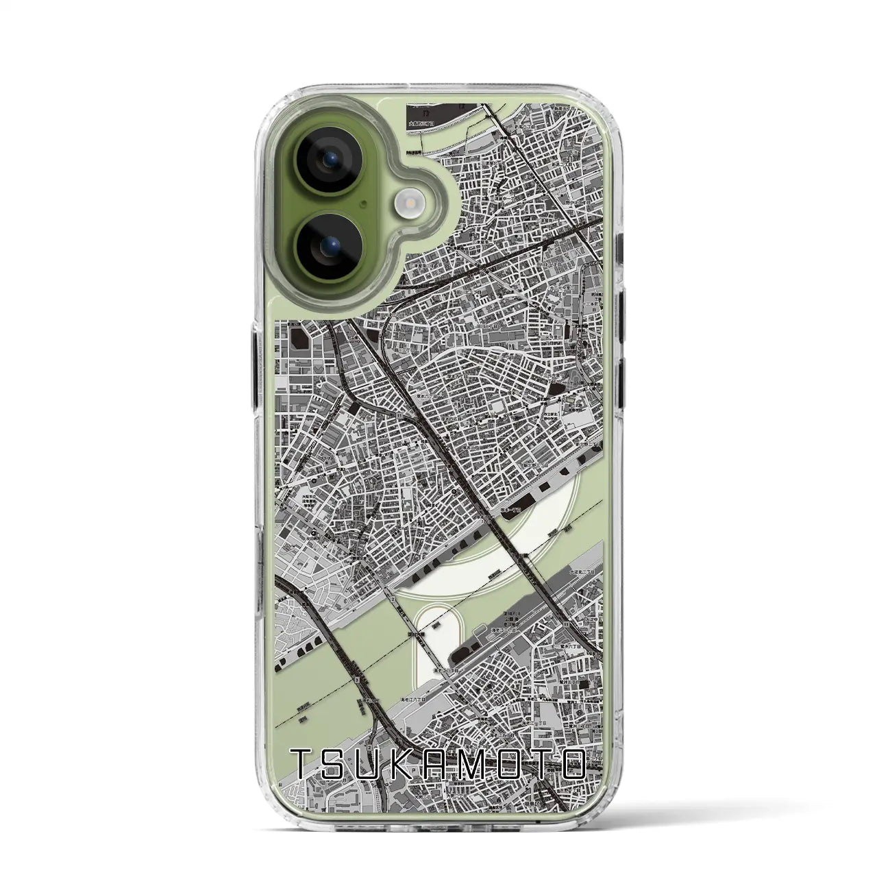 【塚本(大阪府)】地図柄iPhoneケース(MagSafeタイプ)