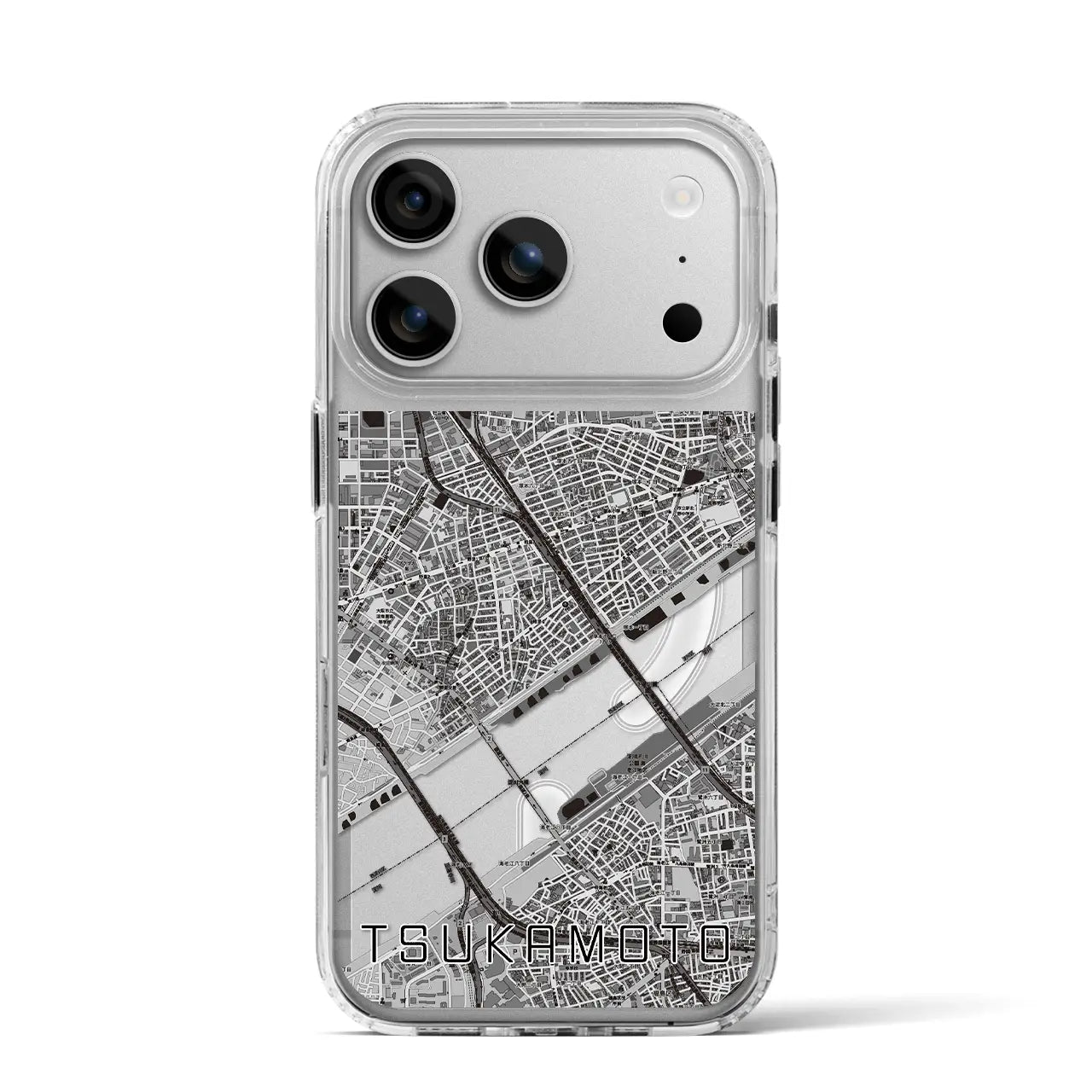 【塚本(大阪府)】地図柄iPhoneケース(MagSafeタイプ)