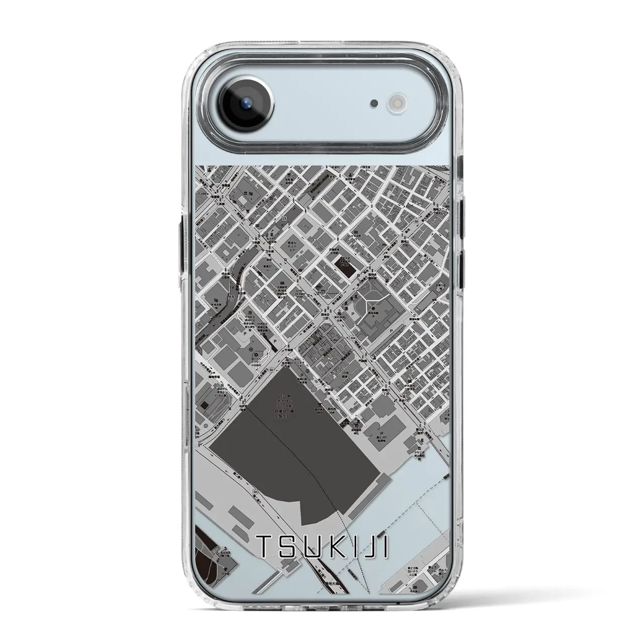 【築地(東京都)】地図柄iPhoneケース(MagSafeタイプ)