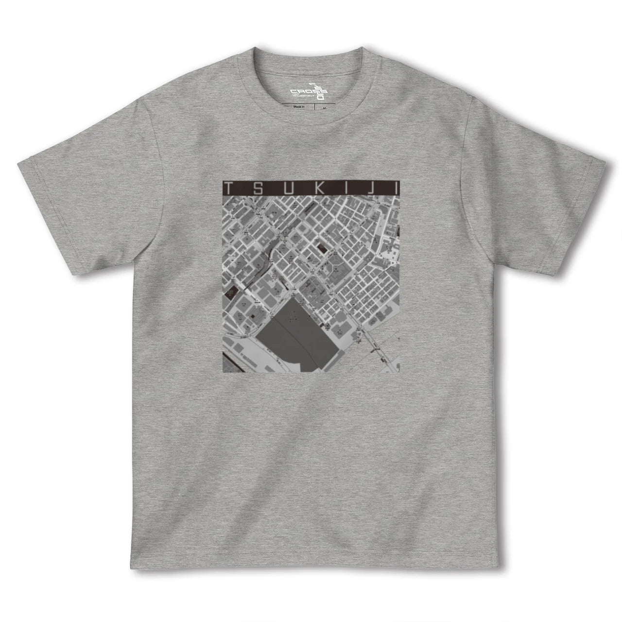 【築地(東京都)】地図柄ヘビーウェイトTシャツ
