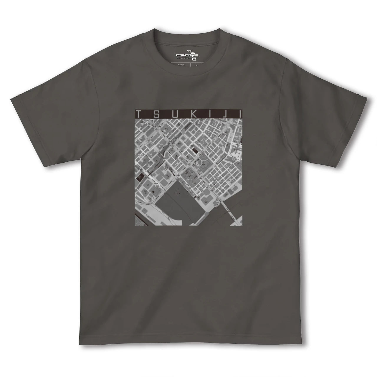 【築地(東京都)】地図柄ヘビーウェイトTシャツ