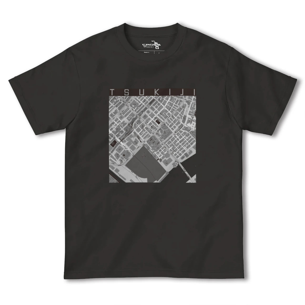 【築地(東京都)】地図柄ヘビーウェイトTシャツ