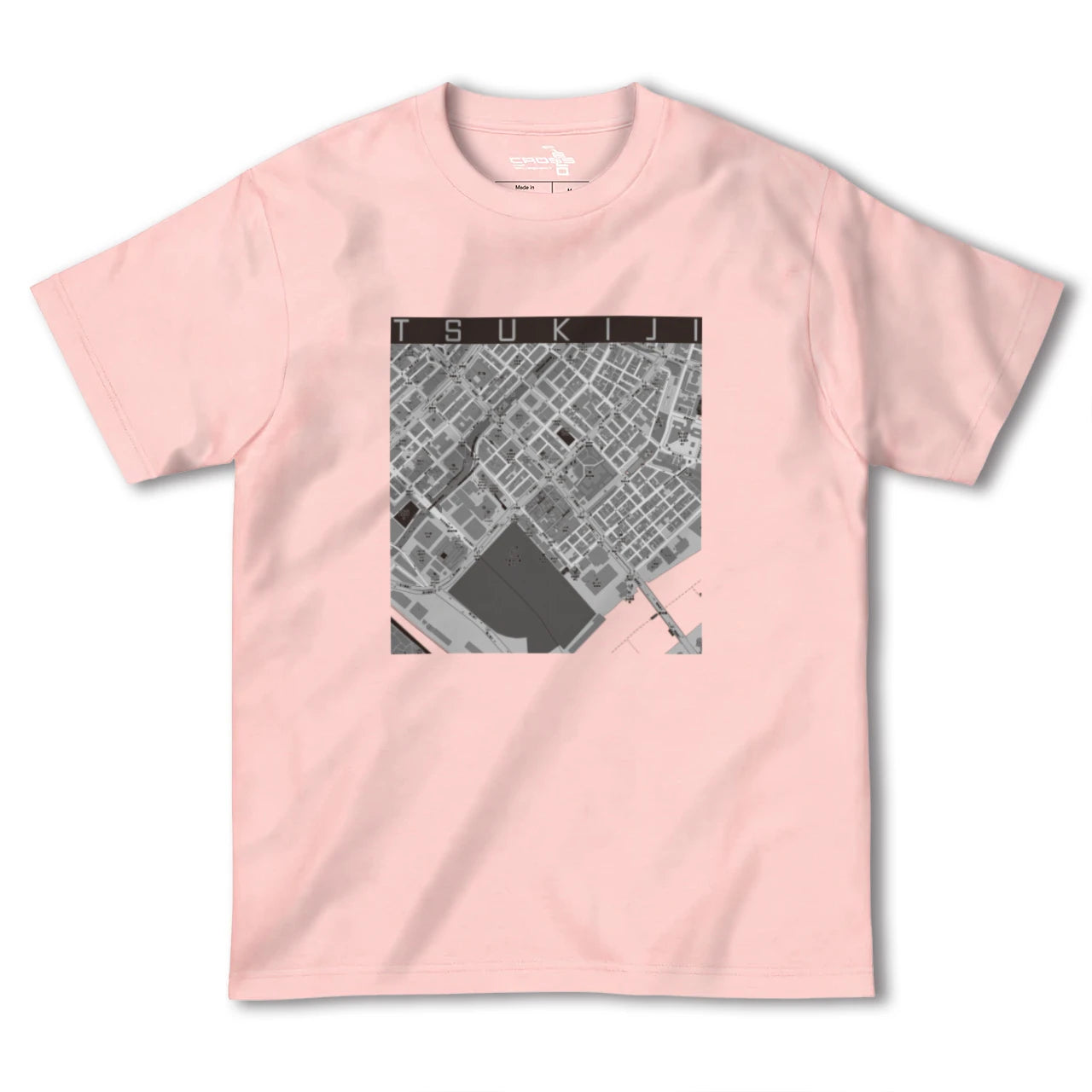 【築地(東京都)】地図柄ヘビーウェイトTシャツ