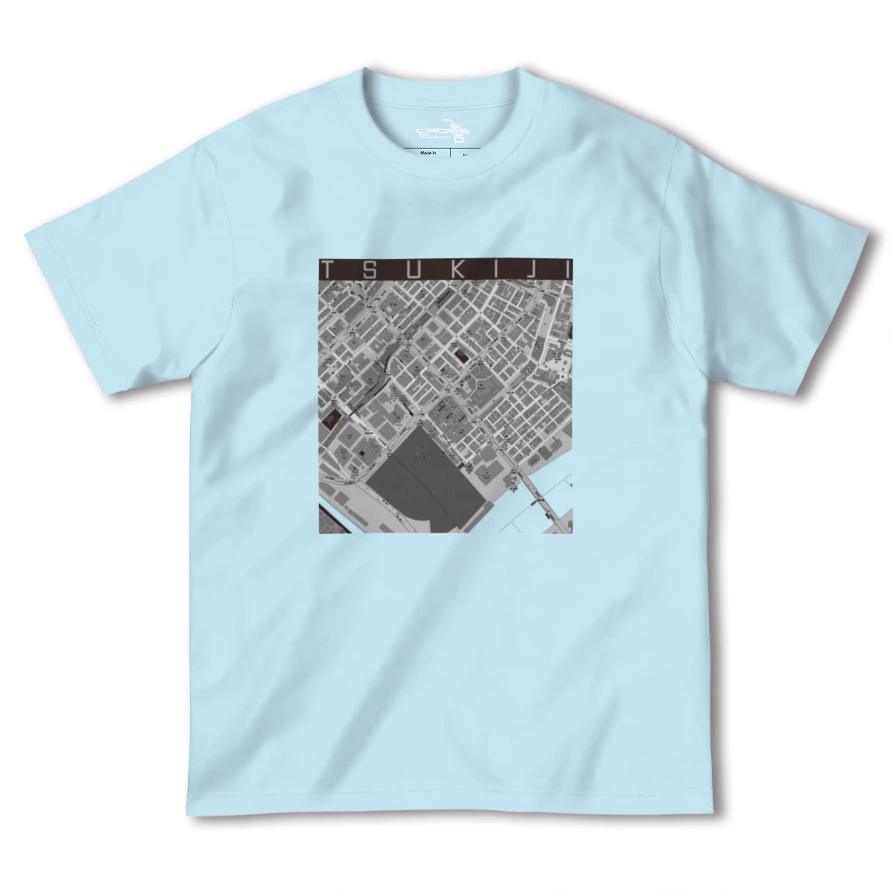 【築地(東京都)】地図柄ヘビーウェイトTシャツ