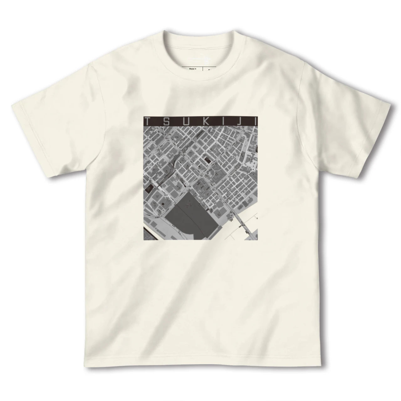 【築地(東京都)】地図柄ヘビーウェイトTシャツ