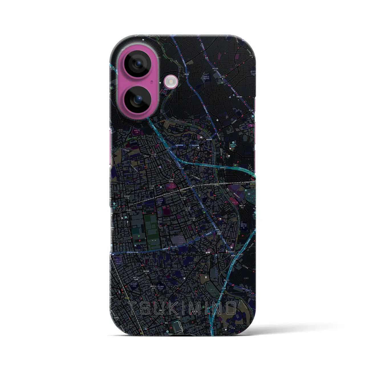 【つきみ野(神奈川県)】地図柄iPhoneケース(バックカバータイプ)