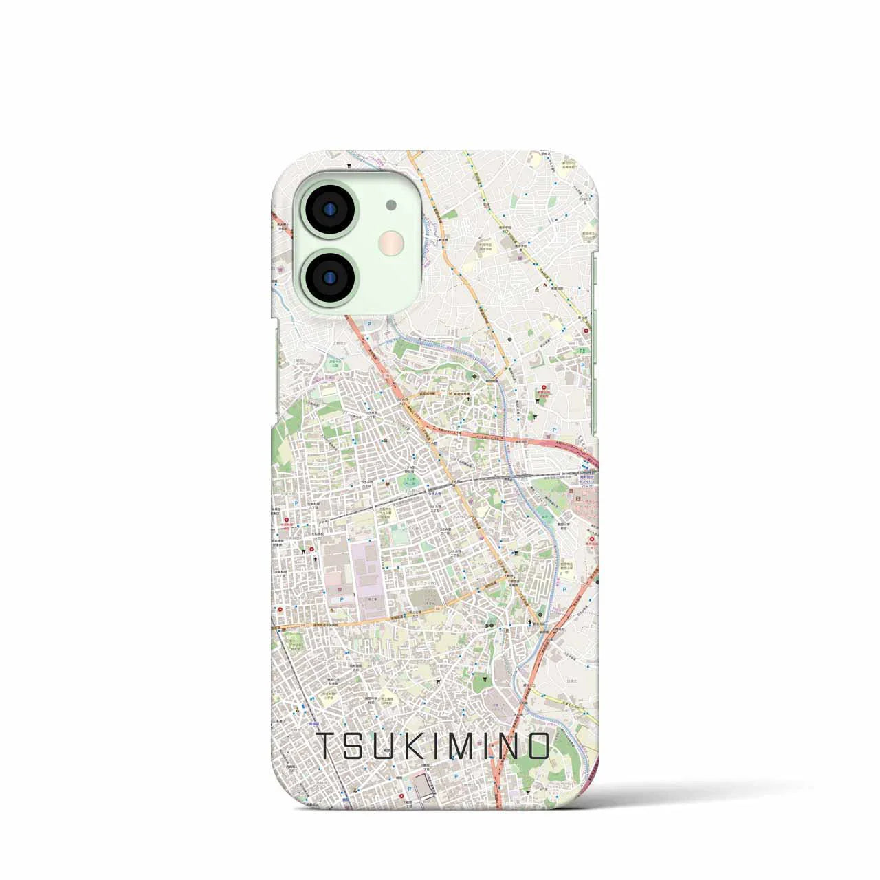 【つきみ野(神奈川県)】地図柄iPhoneケース(バックカバータイプ)