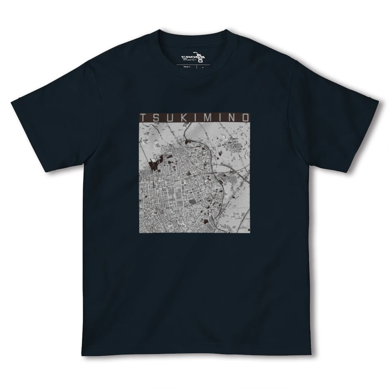 【つきみ野(神奈川県)】地図柄ヘビーウェイトTシャツ