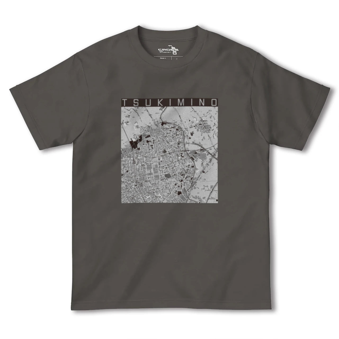 【つきみ野(神奈川県)】地図柄ヘビーウェイトTシャツ
