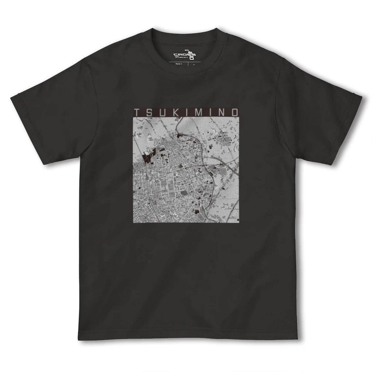 【つきみ野(神奈川県)】地図柄ヘビーウェイトTシャツ