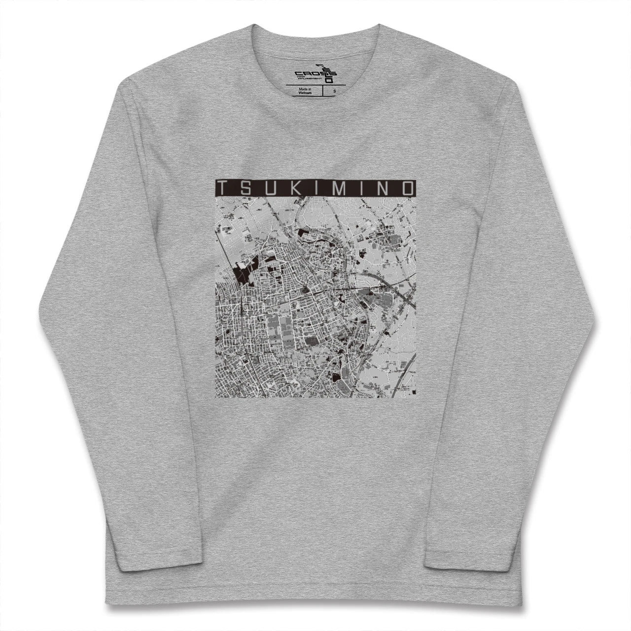 【つきみ野(神奈川県)】地図柄ロングスリーブTシャツ