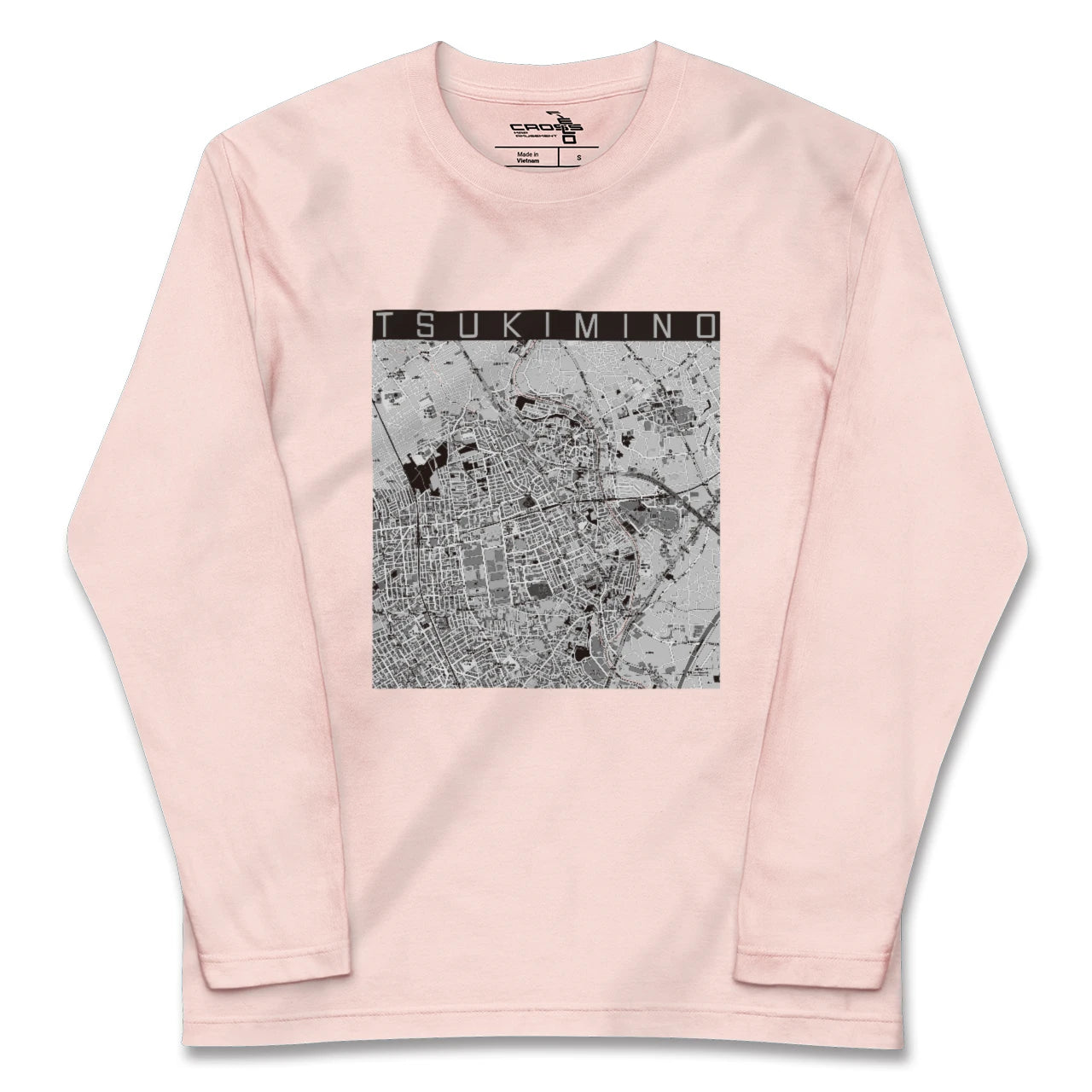 【つきみ野(神奈川県)】地図柄ロングスリーブTシャツ