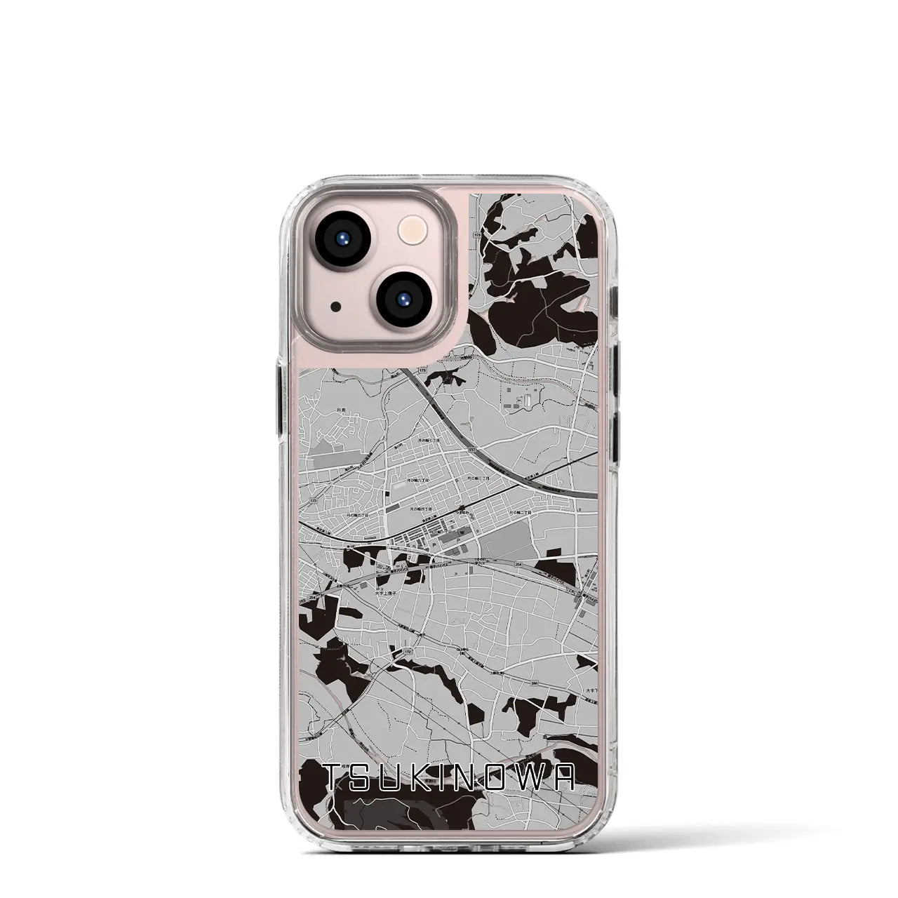 【つきのわ(埼玉県)】地図柄iPhoneケース(MagSafeタイプ)