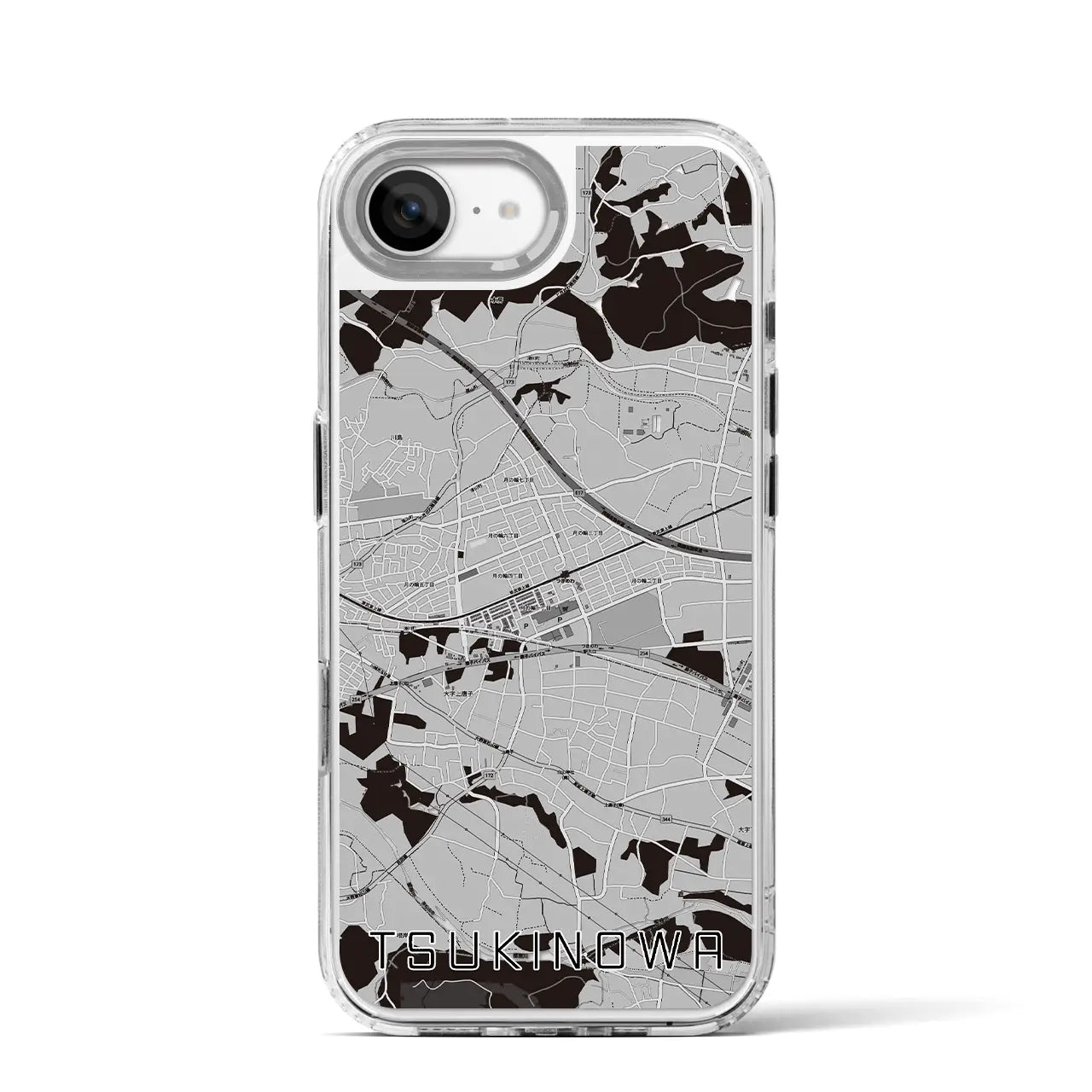 【つきのわ(埼玉県)】地図柄iPhoneケース(MagSafeタイプ)