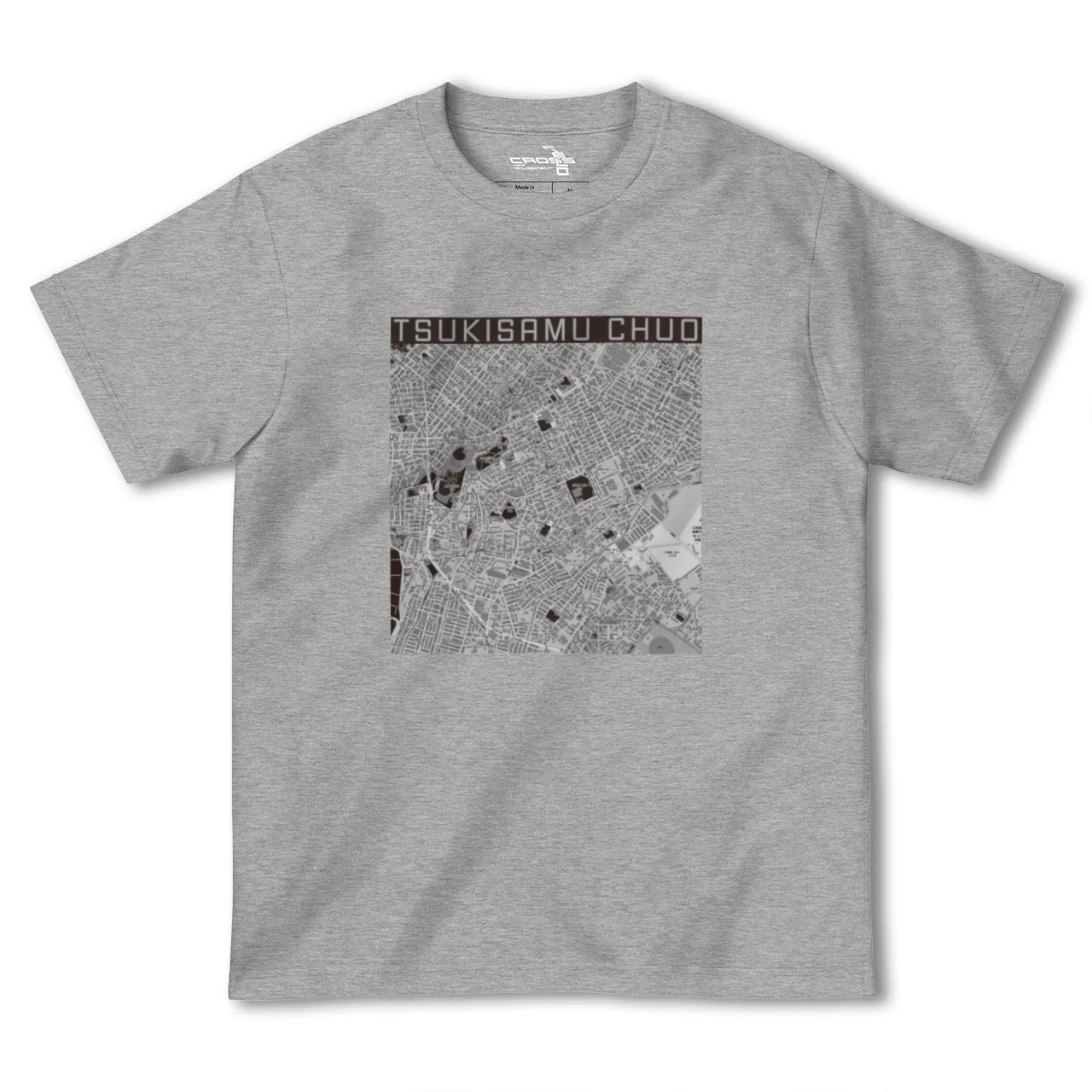 【月寒中央(北海道)】地図柄ヘビーウェイトTシャツ