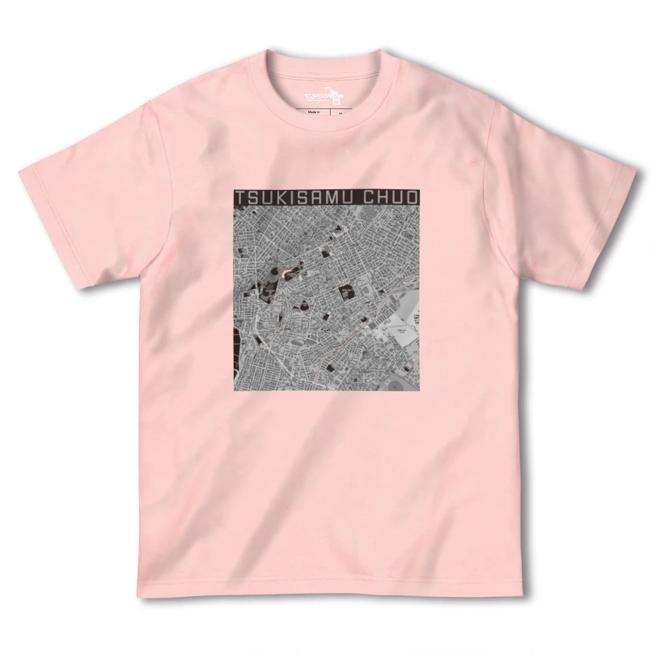 【月寒中央(北海道)】地図柄ヘビーウェイトTシャツ