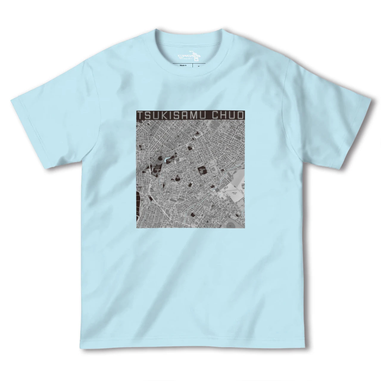 【月寒中央(北海道)】地図柄ヘビーウェイトTシャツ