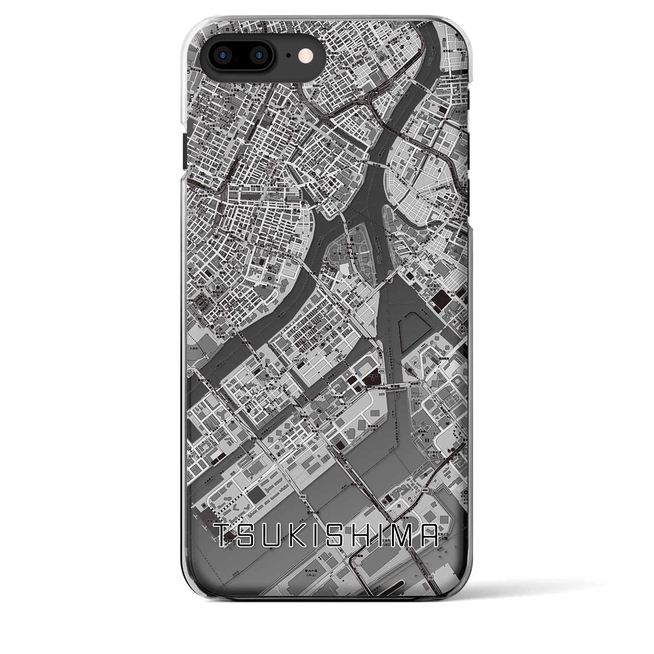 【月島(東京都)】地図柄iPhoneケース(クリアタイプ)